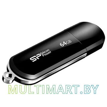 USB Flash Silicon-Power LuxMini 322 Black 64GB